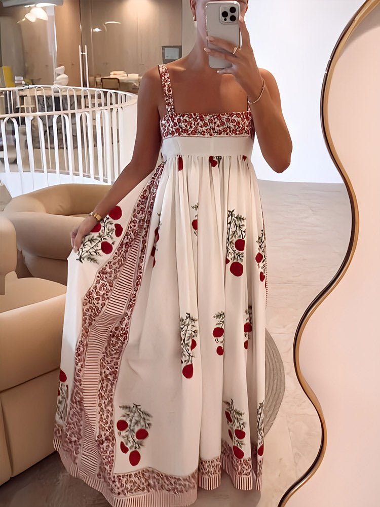 Rosa Elegant Floral Maxi Dress
