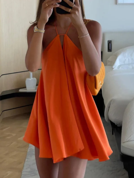 Schickes Mini Dress V-Neck
