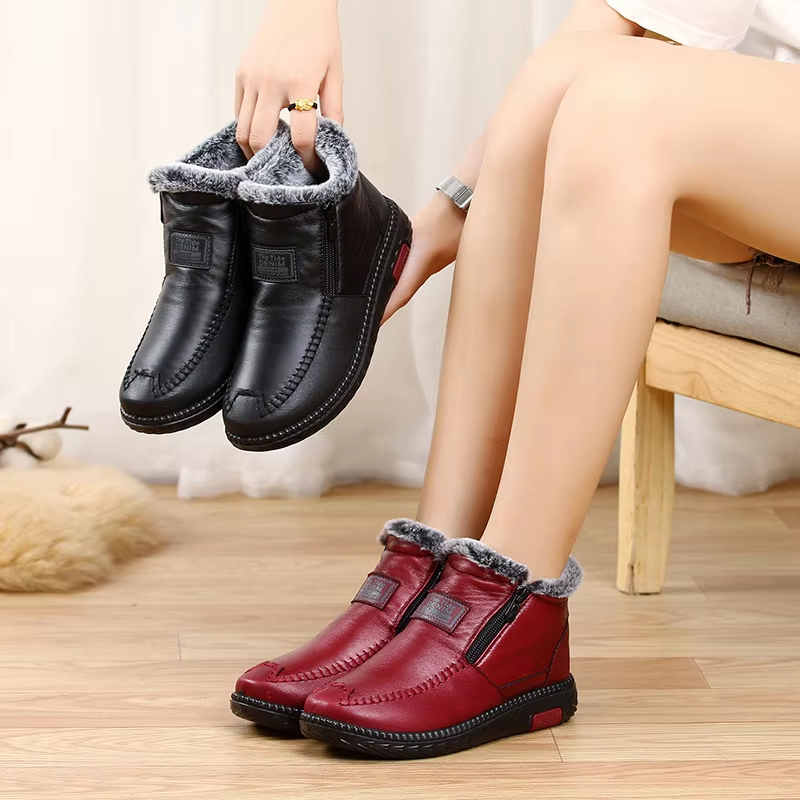 Rustan Wool Leather Waterproof Ankle Boot