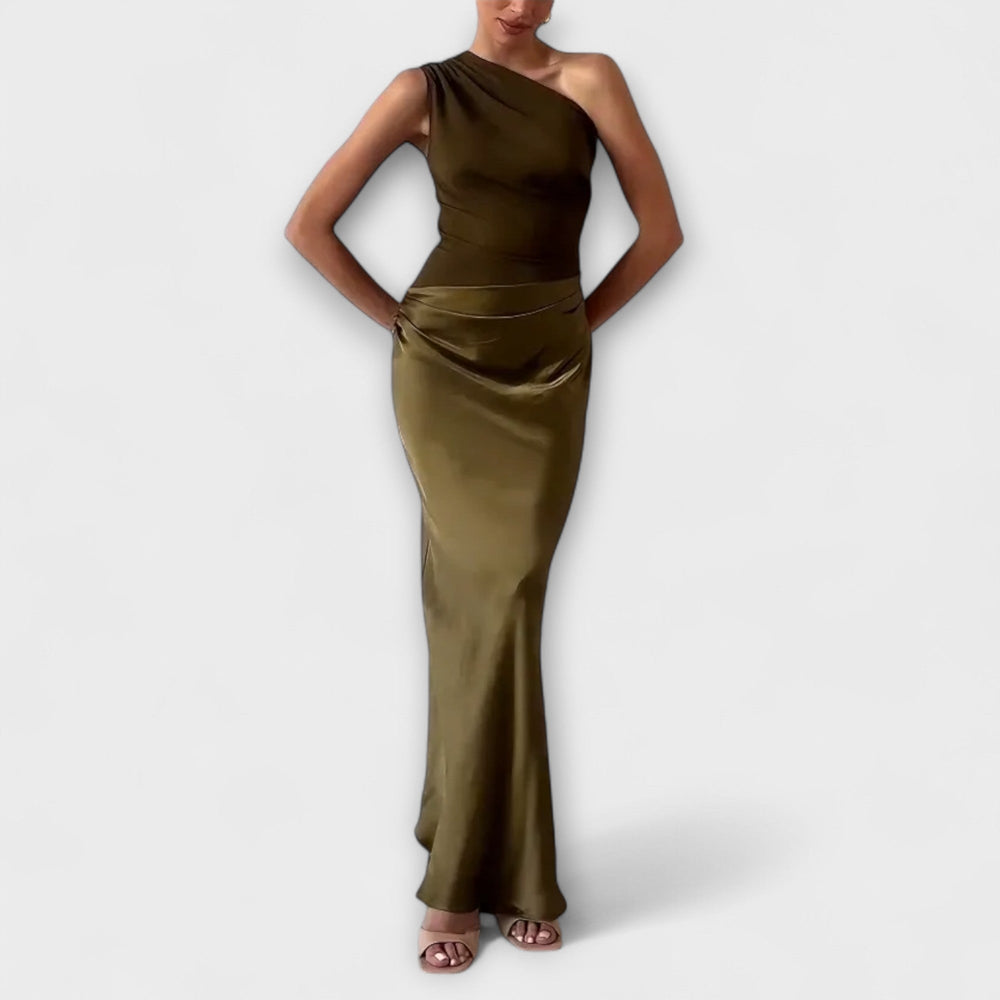 Aleah Anmutiges Faltenkleid