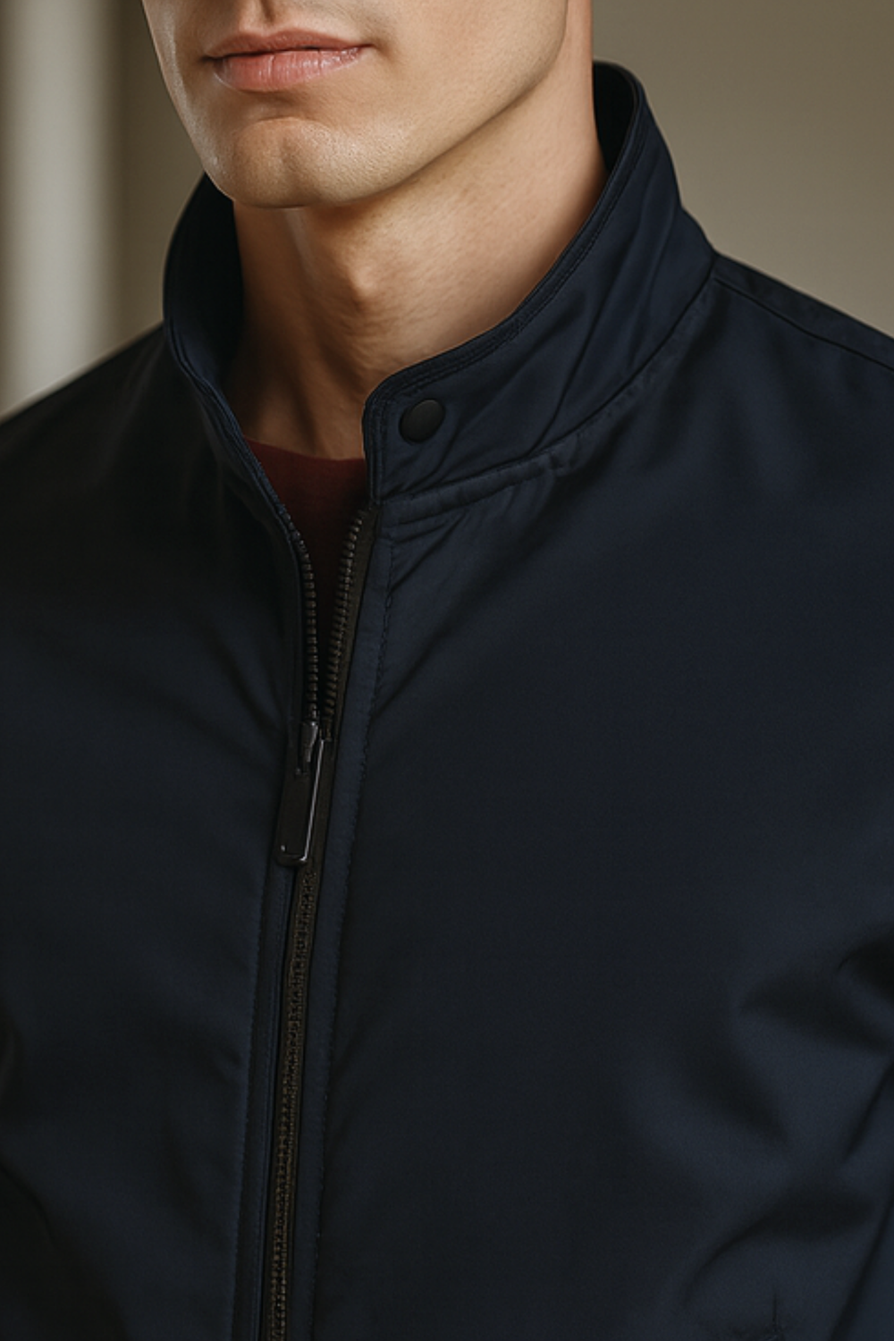 Steven Lightweight Modern Tailored Trench Coat Jacket