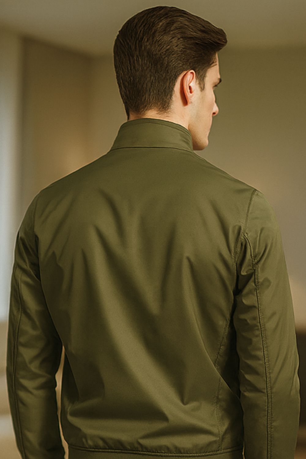 Steven Lightweight Modern Tailored Trench Coat Jacket