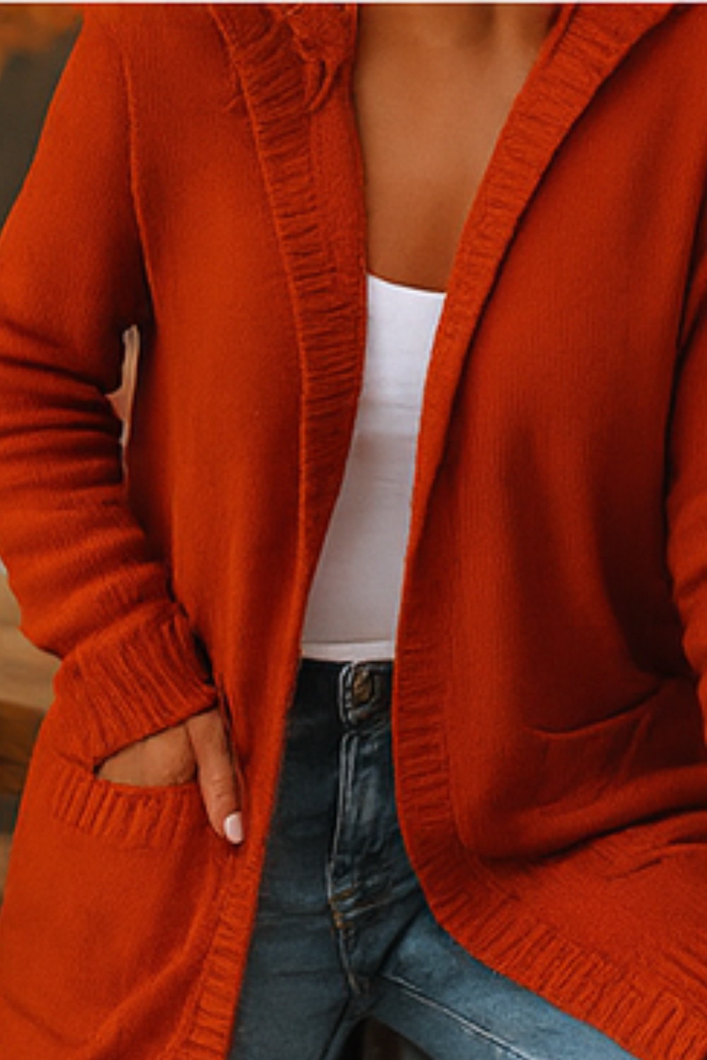 Darienne Comfortable Open-Front Knit Cardigan Soft