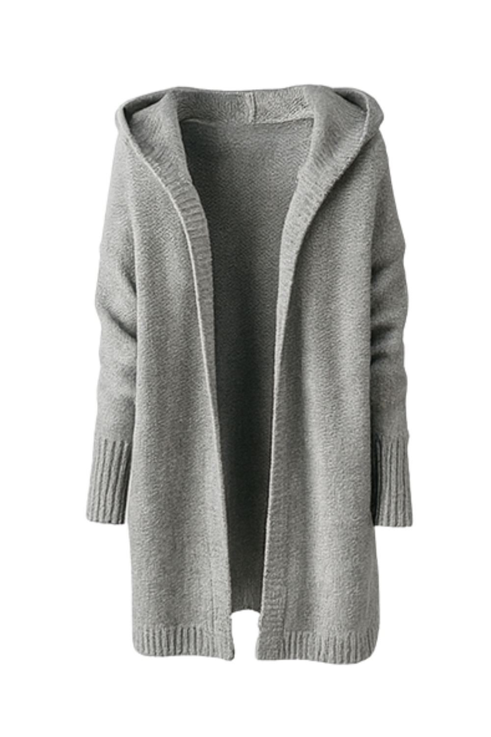 Darienne Comfortable Open-Front Knit Cardigan Soft