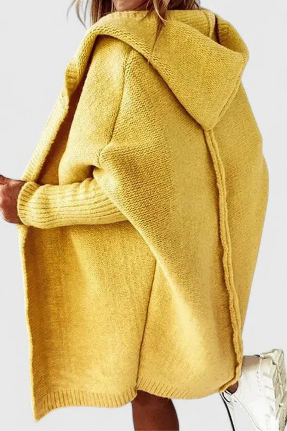 Darienne Comfortable Open-Front Knit Cardigan Soft