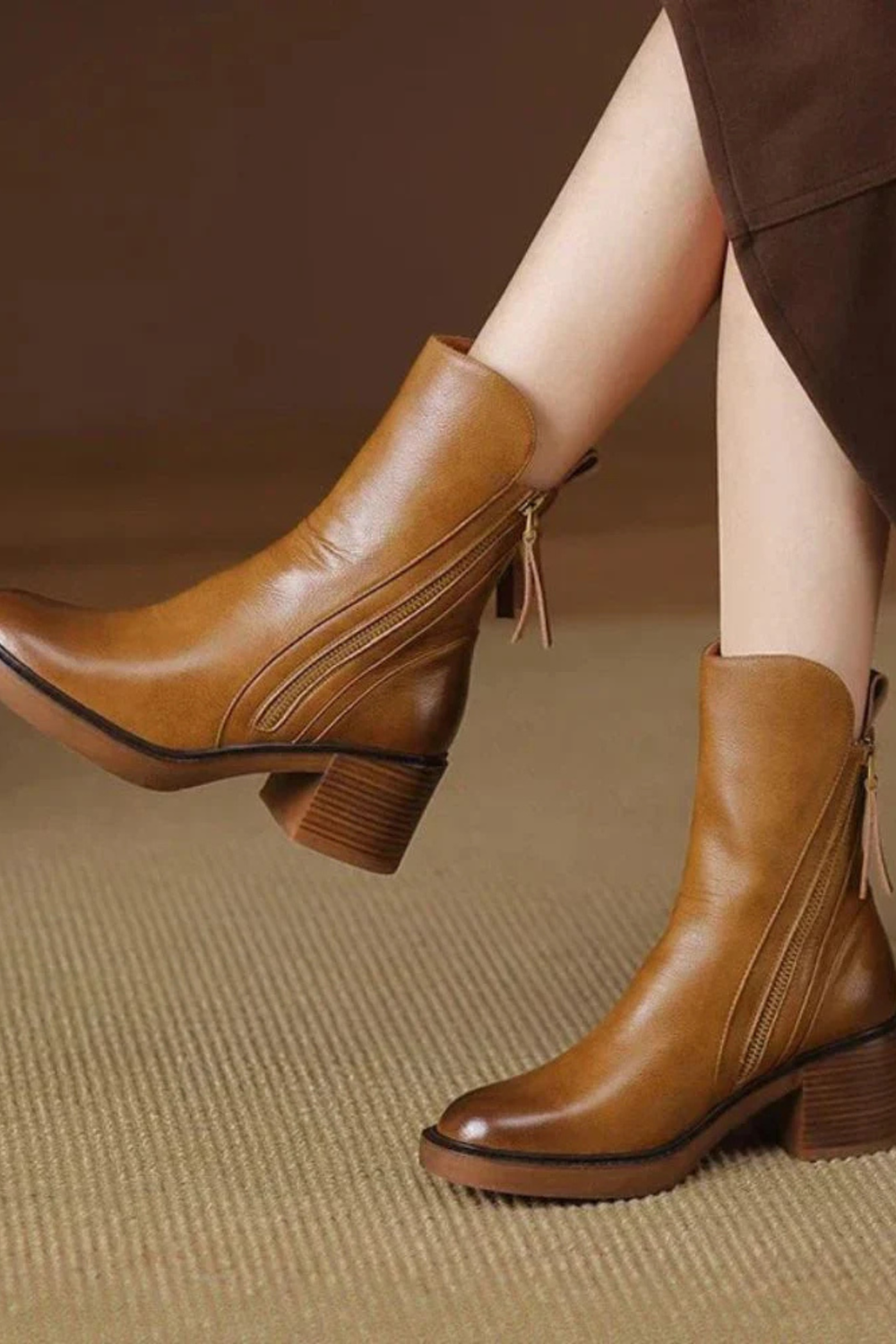 Val Elegant Black Leather Over-The-Knee Boots Shoes