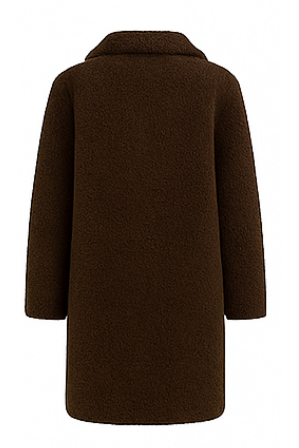 Jess Teddy Mantel Dunkelbraun