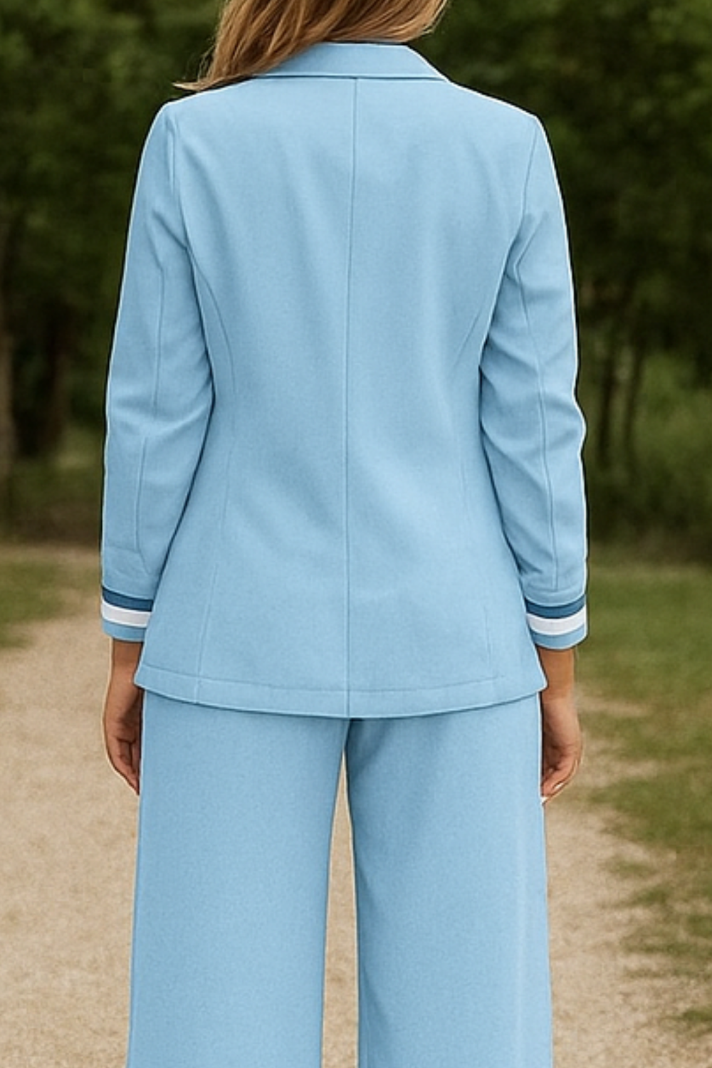 Nessa Zip-Top Lounge Set in Blue for All-Day Comfort