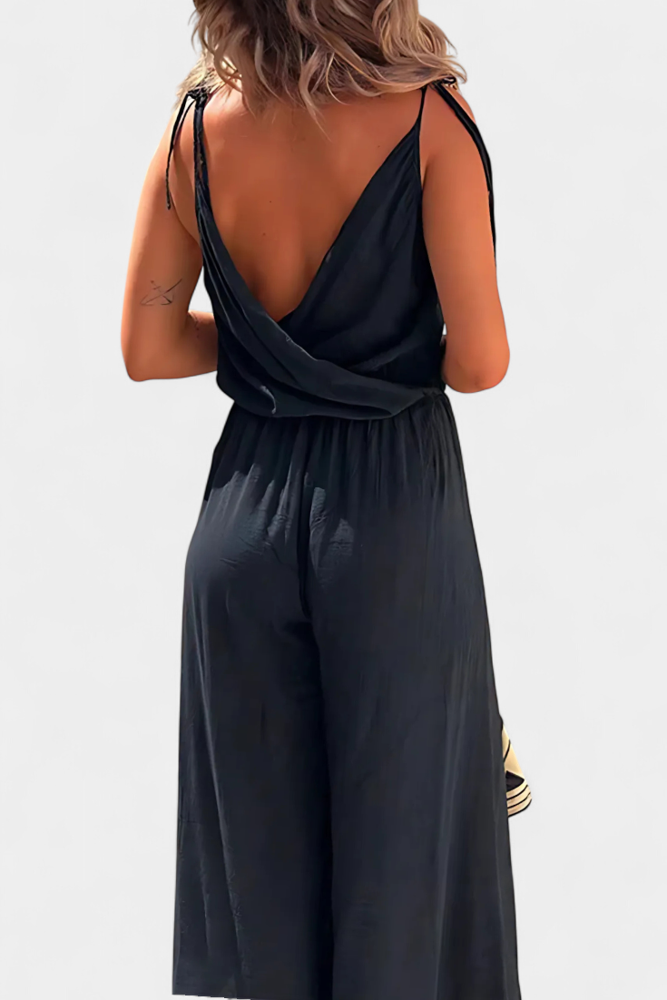 Myra Cotton Side-Slit Dress