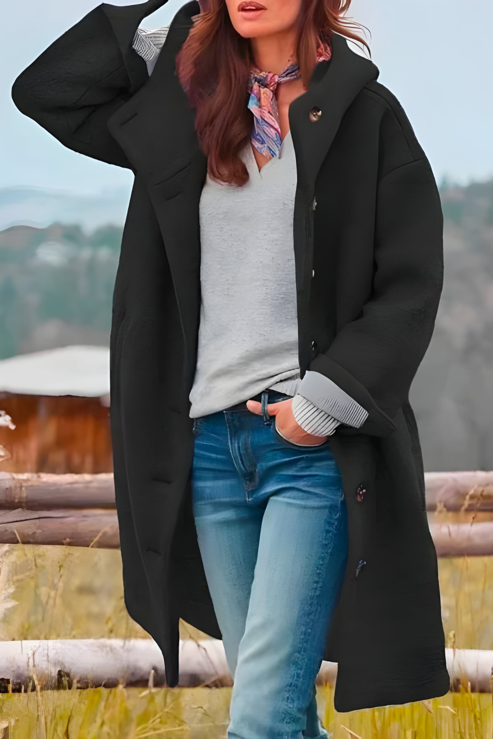Aemie Stylish Long Coat