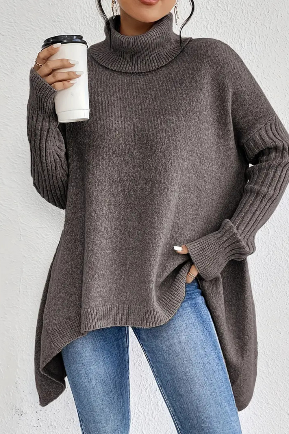 Bridgette Long Turtleneck Sweater