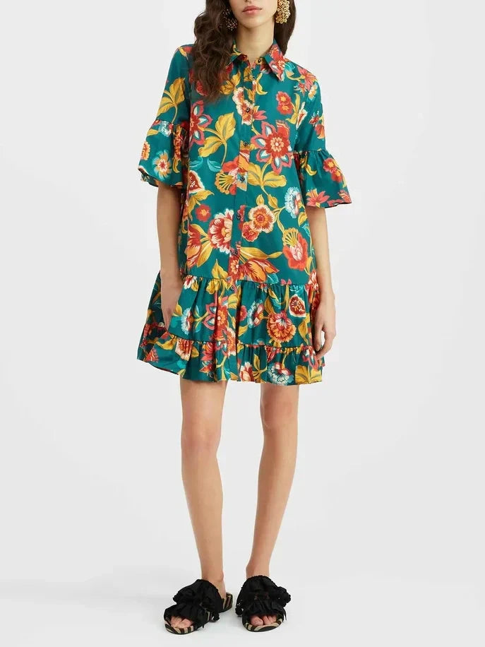 Grace Unique Mini Dress Floral Print