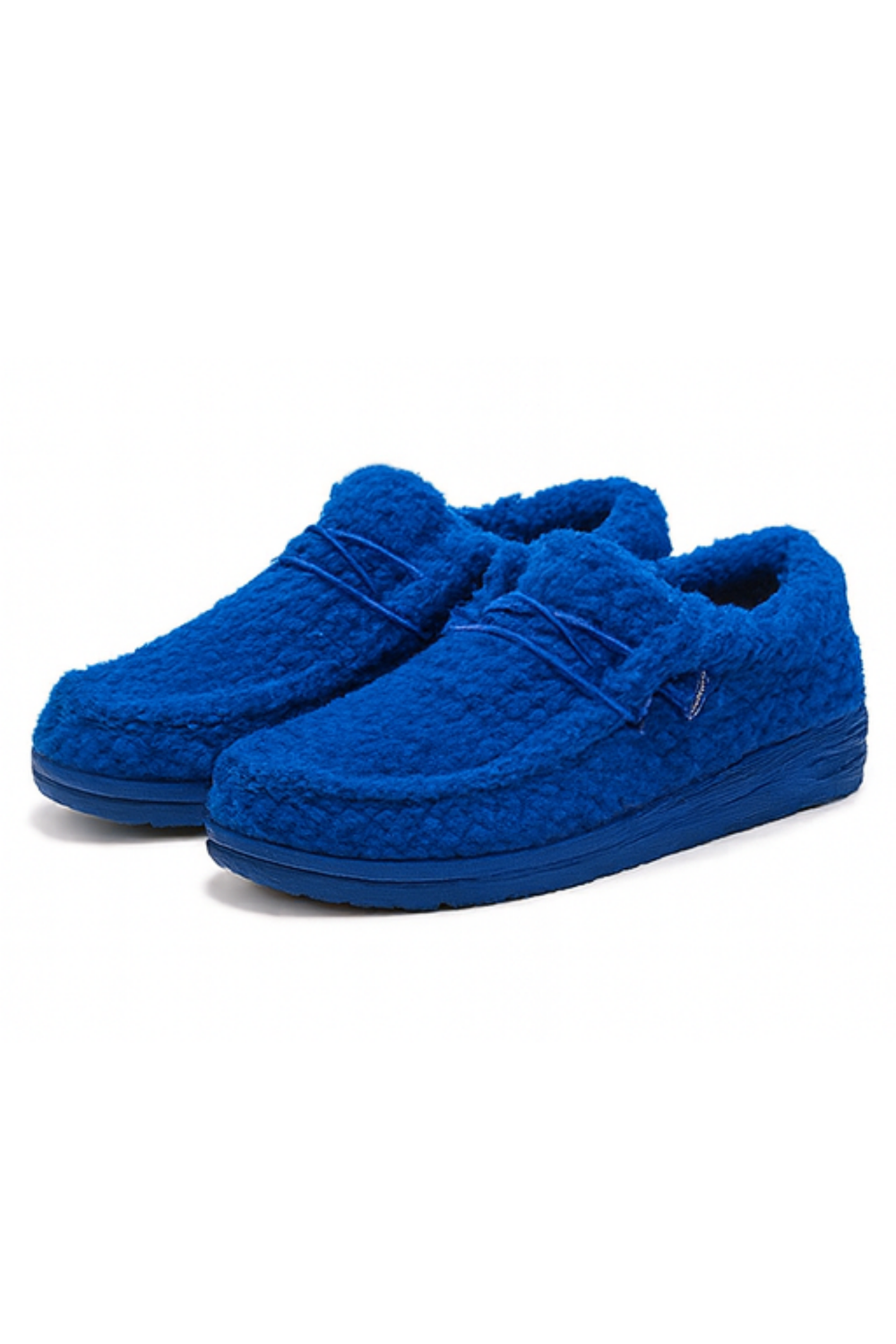 Winnie Cozy Teddy Slippers Blue