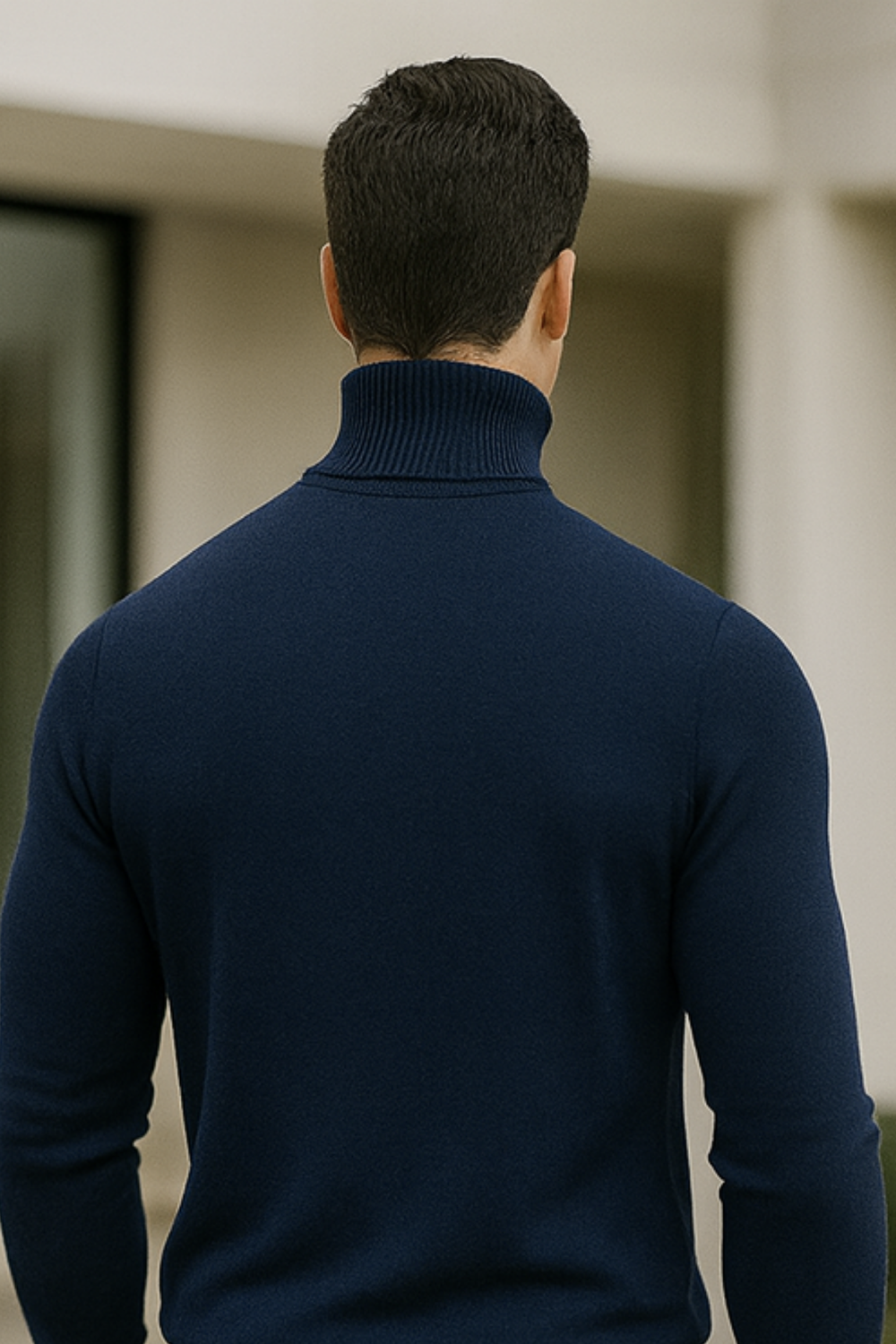 Enzo Cashmere-Blend Turtleneck Sweater