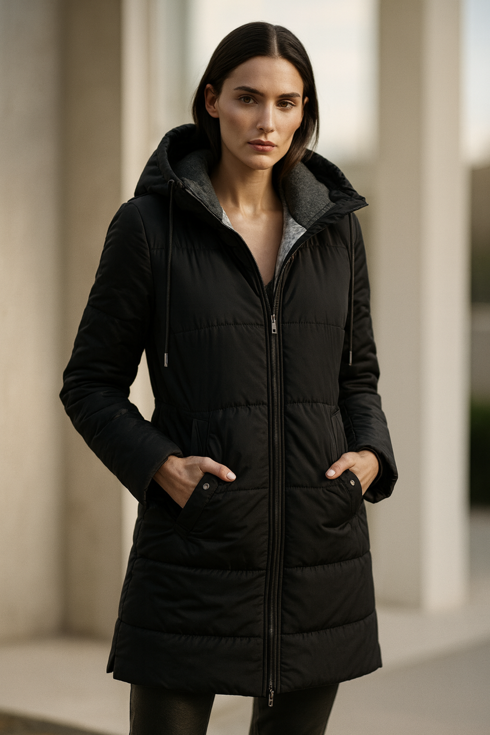 Mairah Padded Down Hooded Puffer Jacket Comfortable Jacket