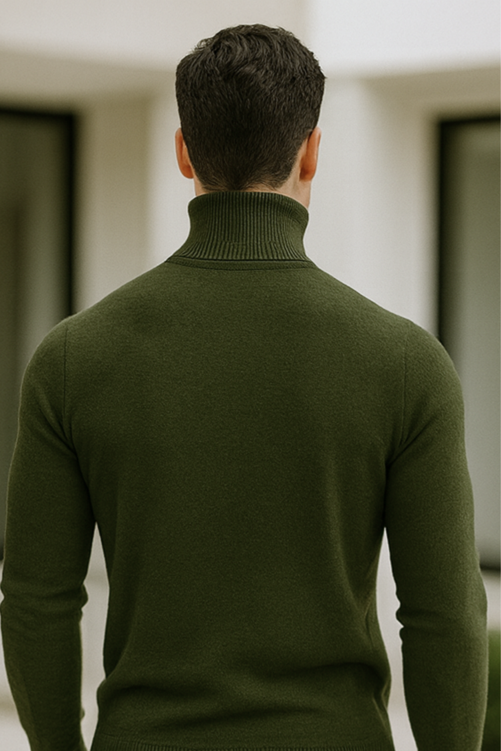 Enzo Cashmere-Blend Turtleneck Sweater