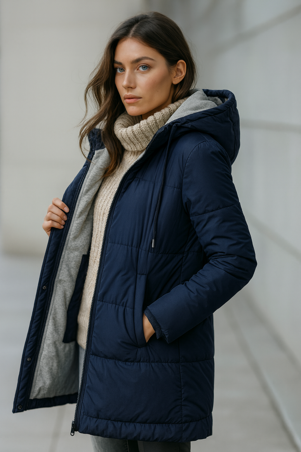 Mairah Padded Down Hooded Puffer Jacket Comfortable Jacket