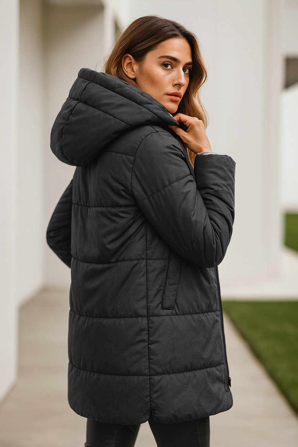 Mairah Padded Down Hooded Puffer Jacket Comfortable Jacket