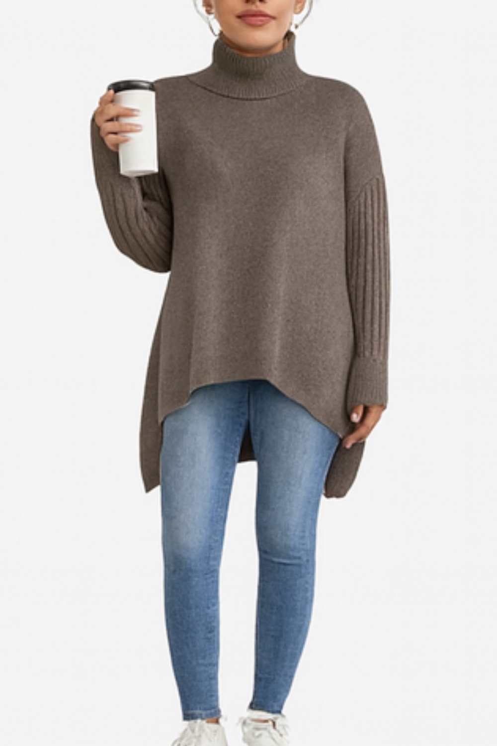 Bridgette Long Turtleneck Sweater