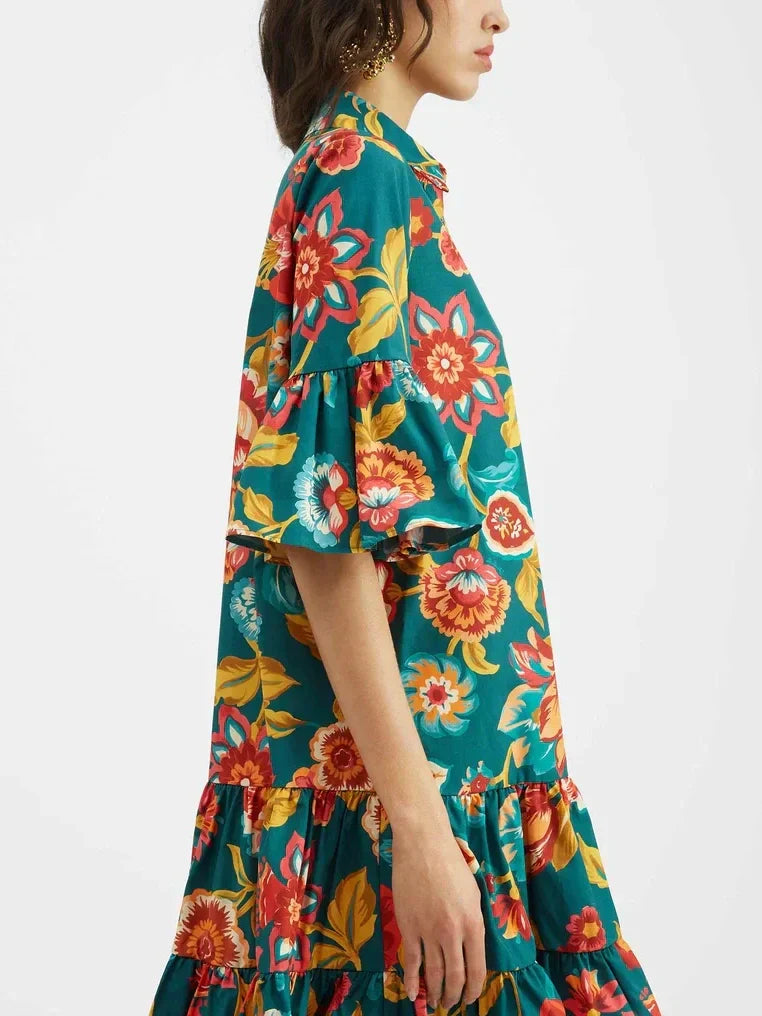Grace Unique Mini Dress Floral Print