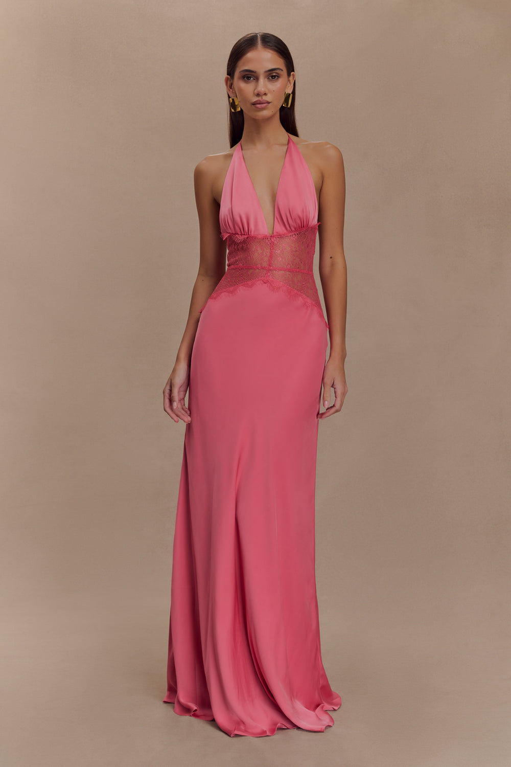 Kalira Satin Lace Maxi