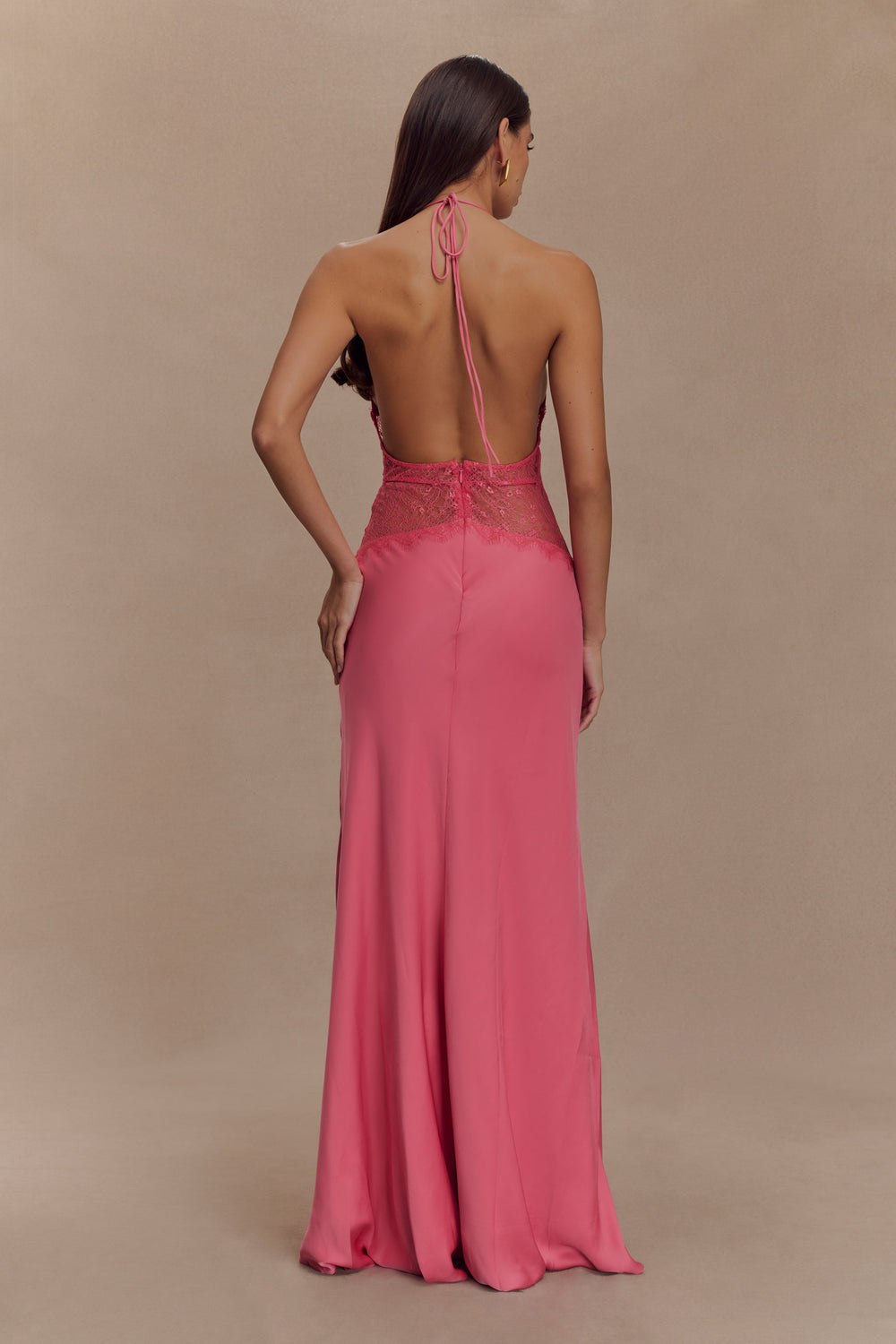 Kalira Satin Lace Maxi
