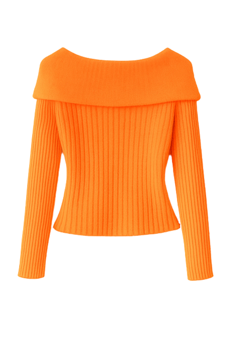 Elizah Off-Shoulder Knit Pullover with Gold Button Detail