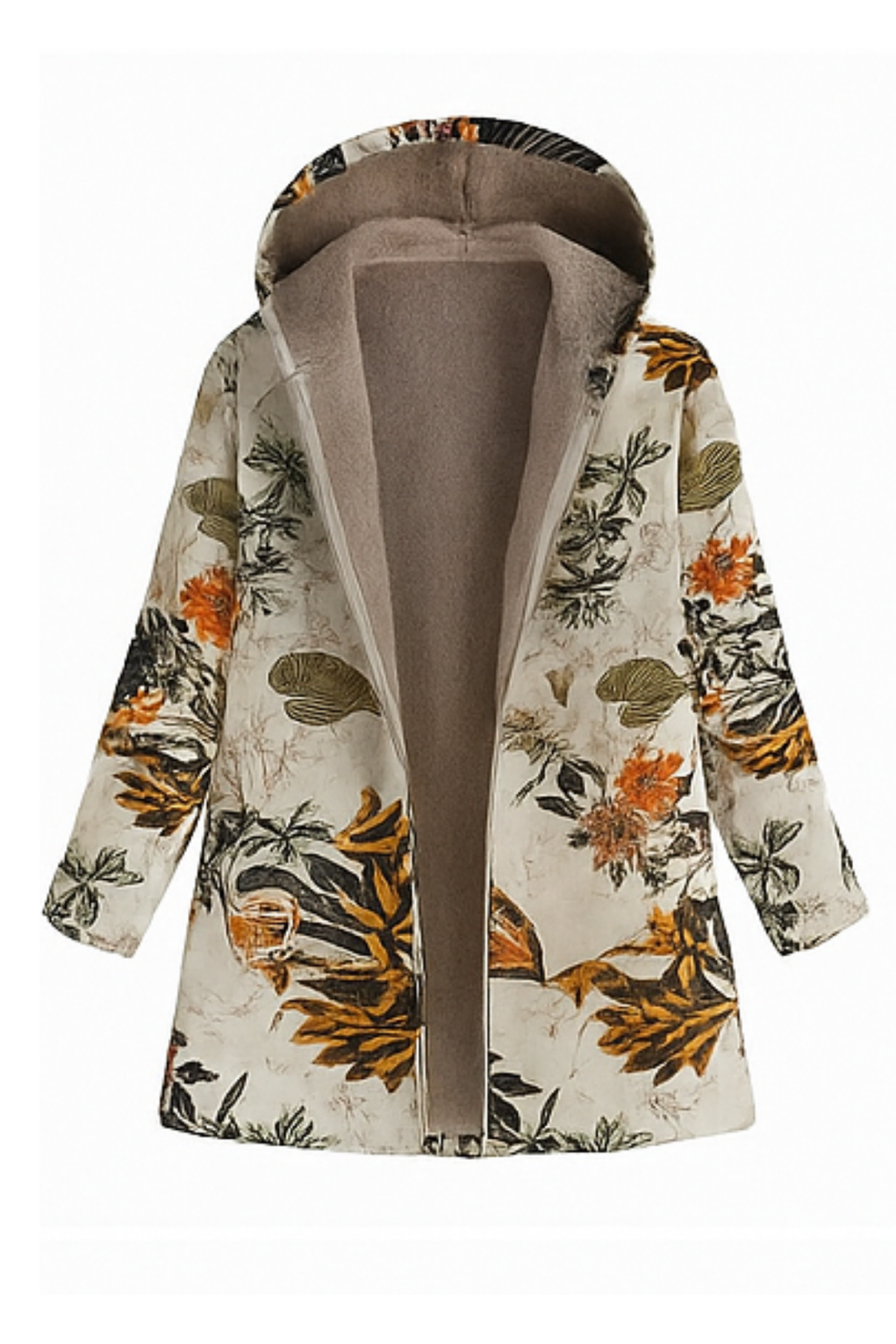 Lamelia Fleece-Lined Jacket Beige
