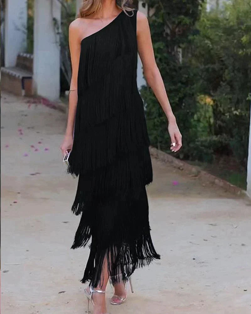 Lauren Refined Fringe Dress for Special Occasions
