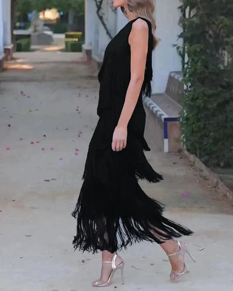 Lauren Refined Fringe Dress for Special Occasions