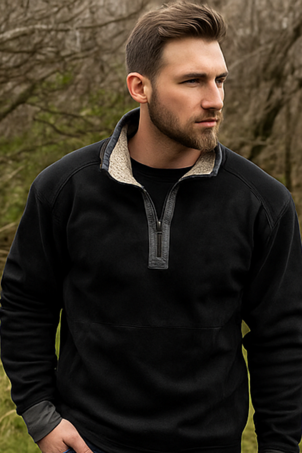 Piolo Fleece Shirt Black