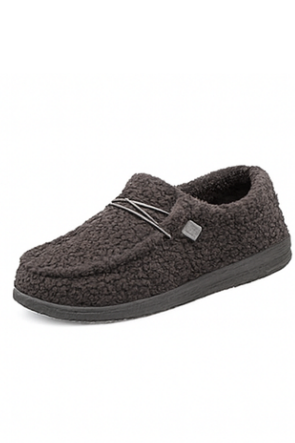 Winnie Cozy Teddy Slippers Gray