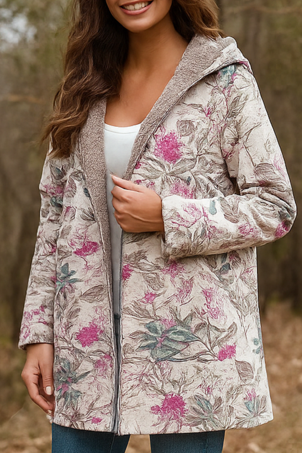 Lamelia Fleece-Lined Jacket Pink