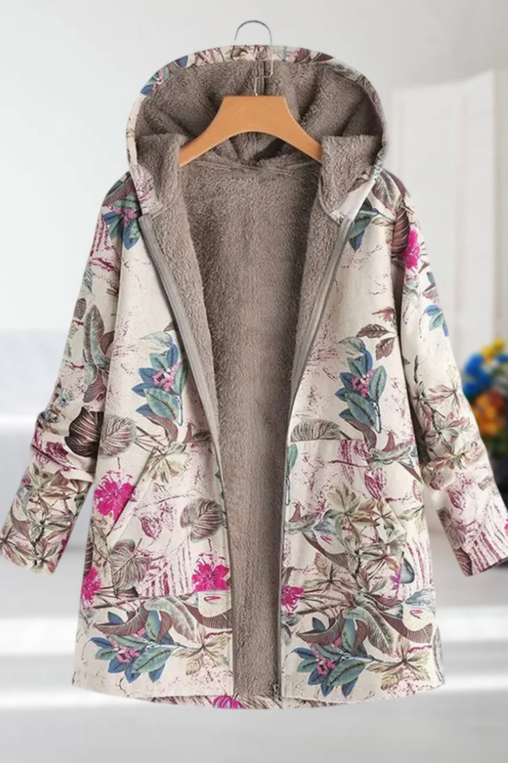 Lamelia Fleece-Lined Jacket Pink