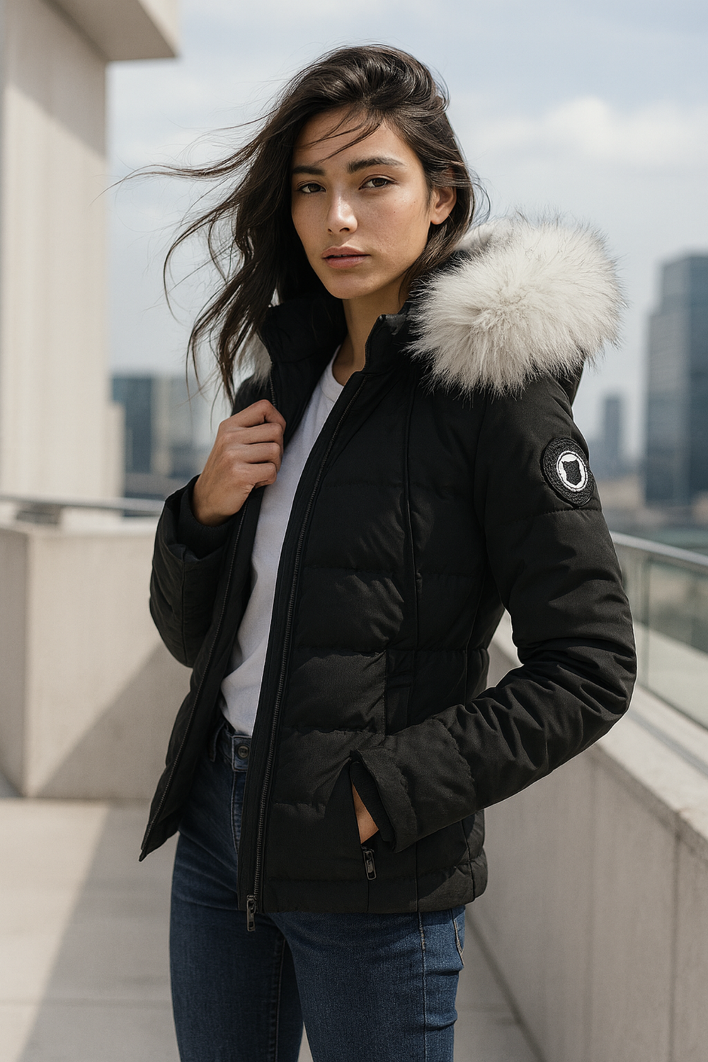 Freya Faux Fur Heated Puffer Jacket