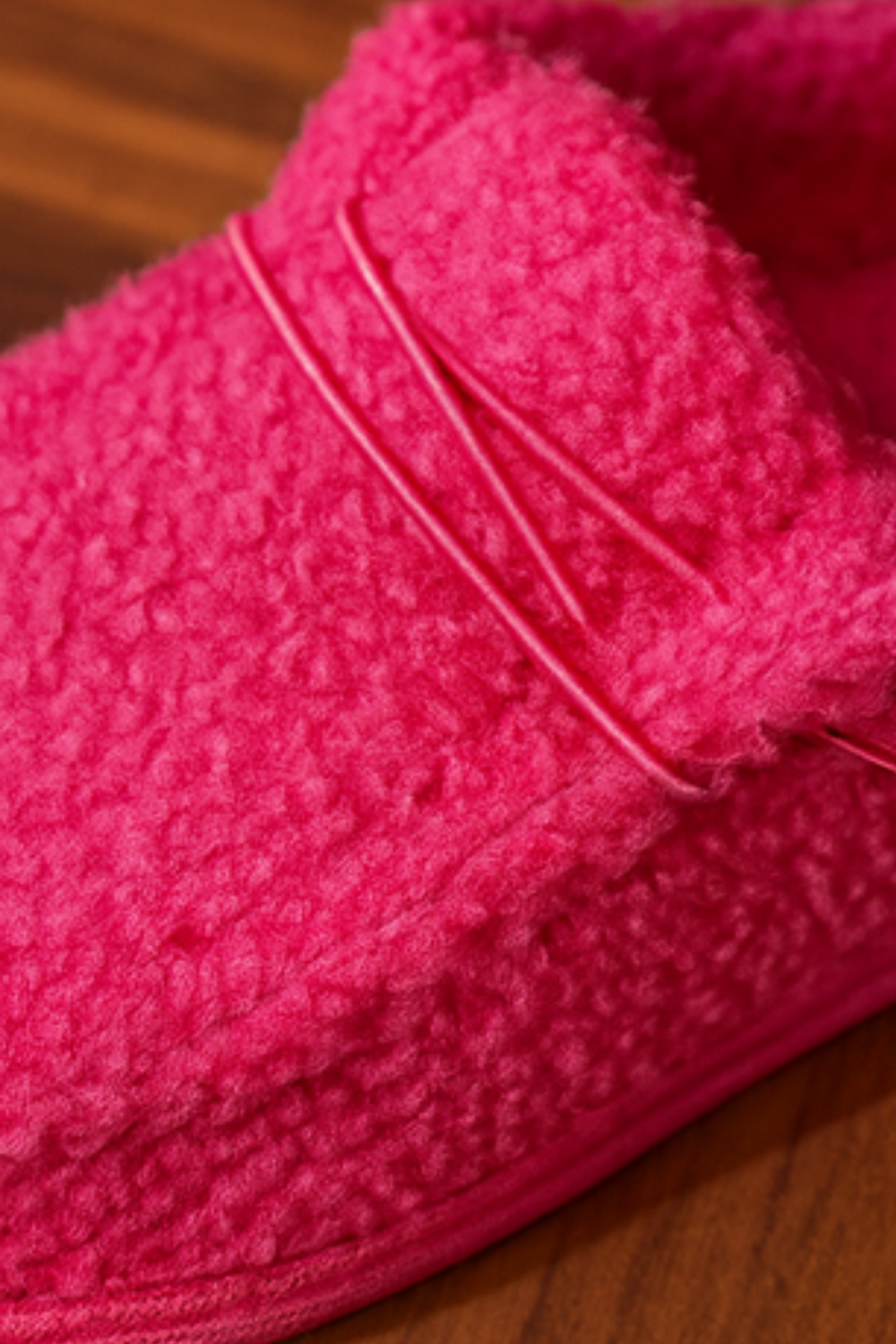 Winnie Cozy Teddy Slippers Pink