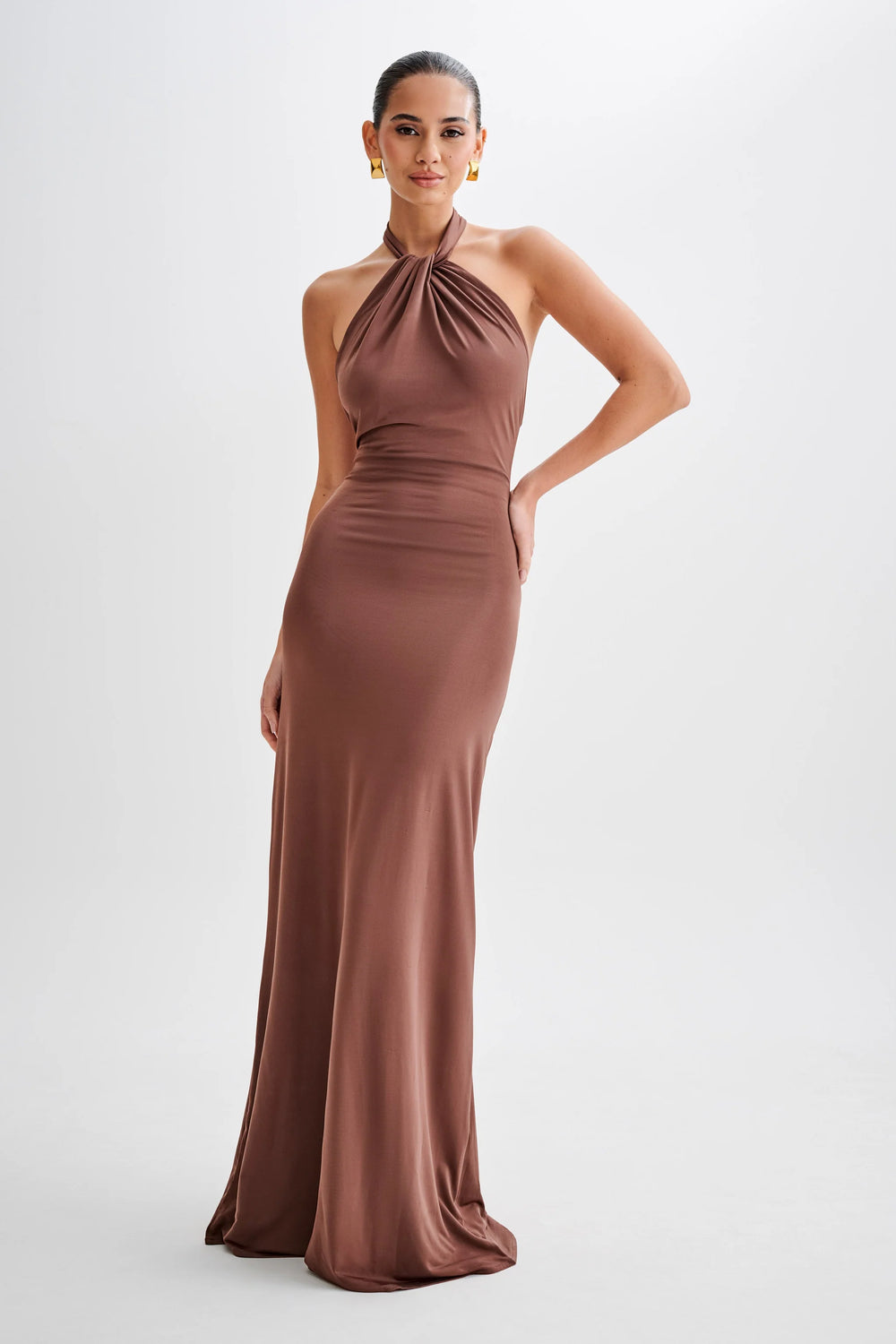 Jianna Neckholder Midi Dress