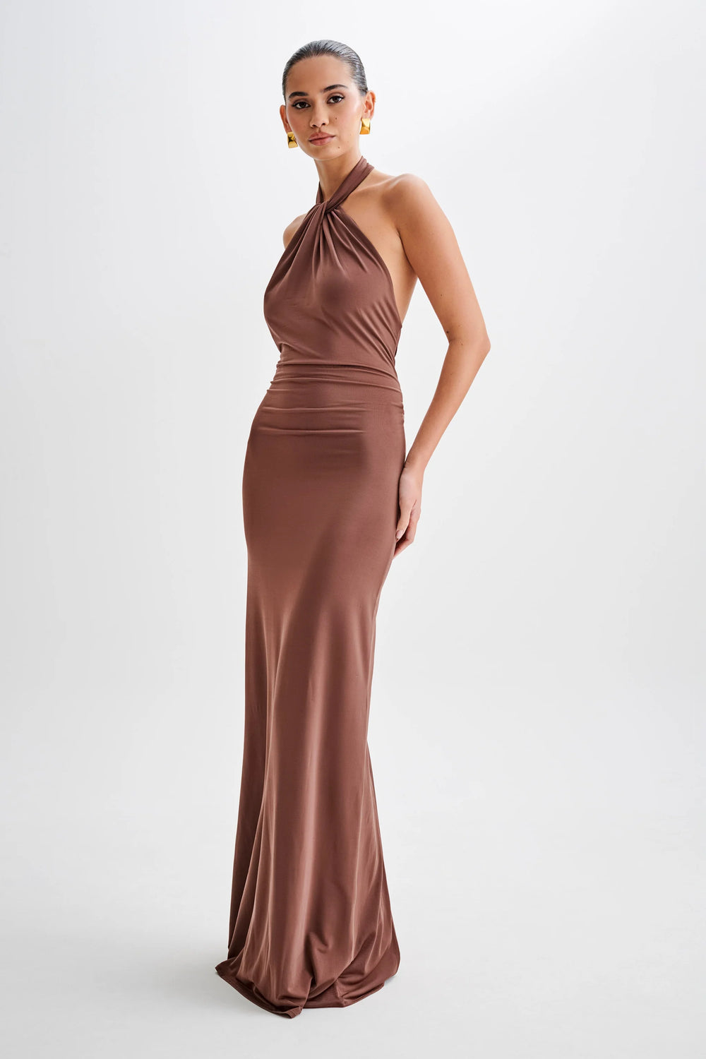 Jianna Neckholder Midi Dress