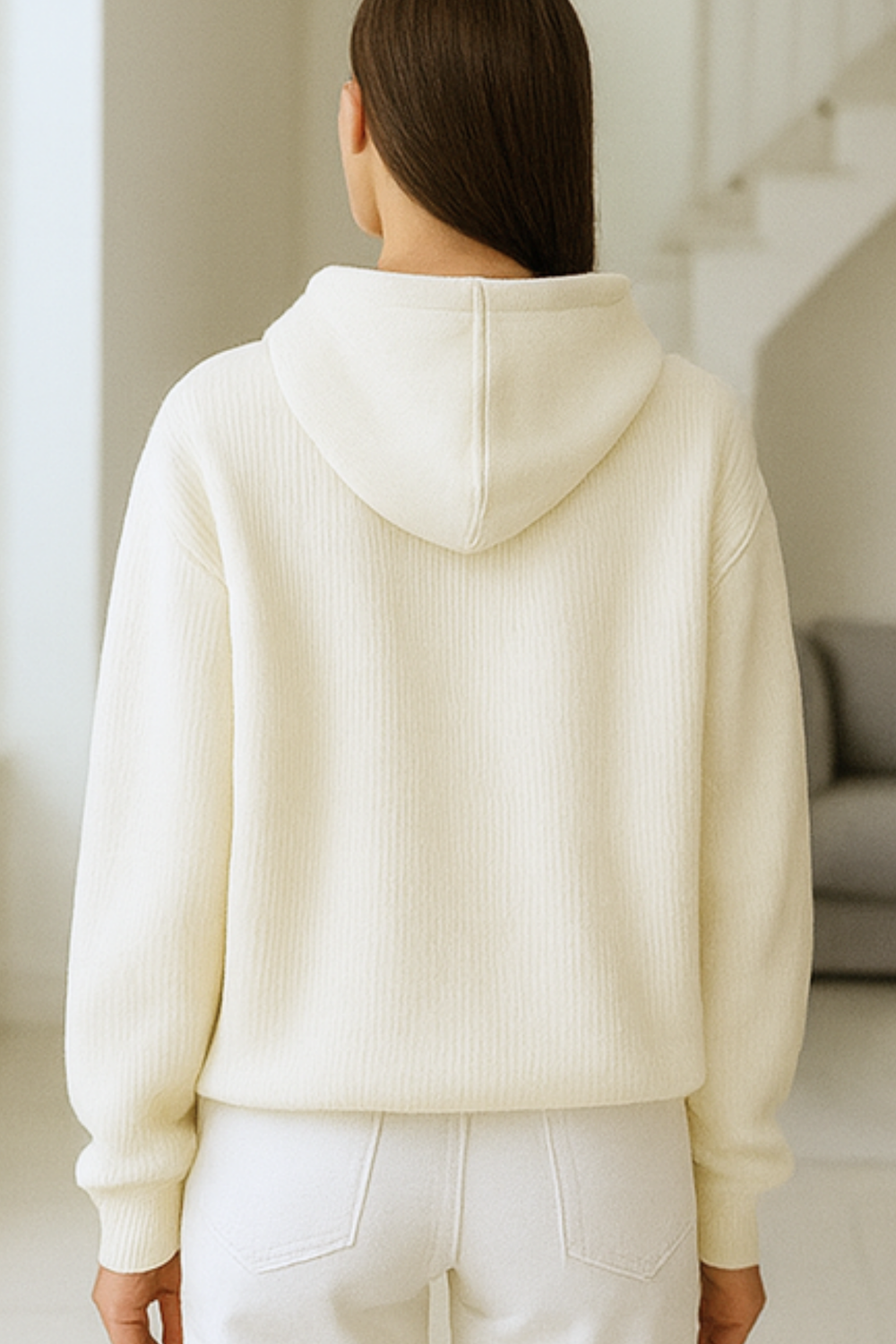 Briana Breast Cancer Awareness Ribbon Sweater