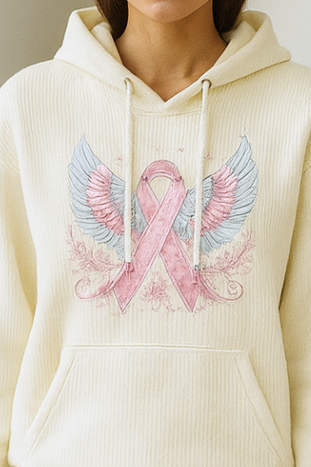 Briana Breast Cancer Awareness Ribbon Sweater