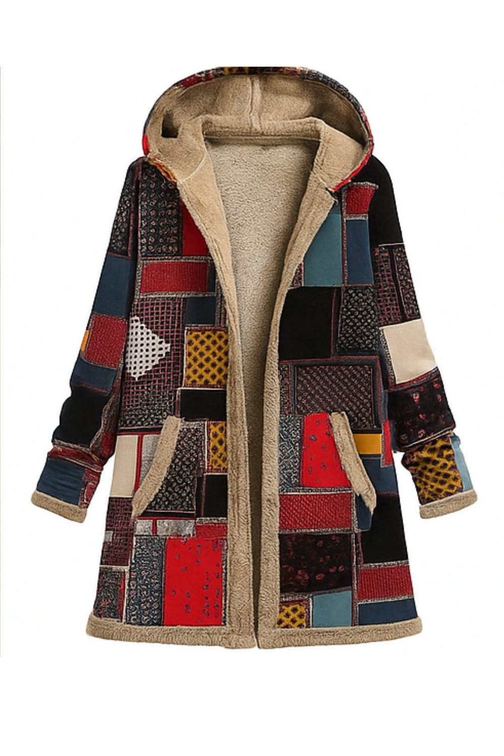 Lamelia Fleece-Lined Jacket Red