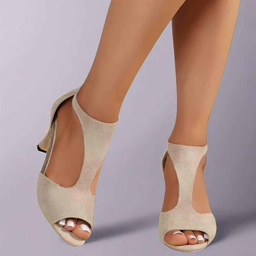 Britta Orthopedic Heeled Sandals in Premium Material