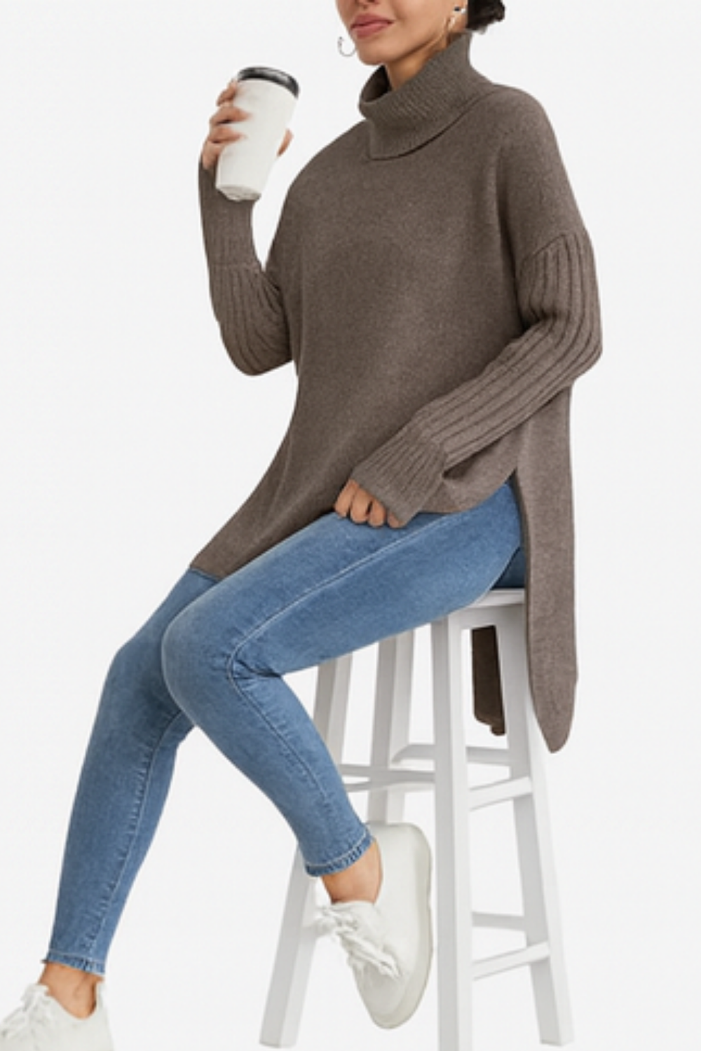 Bridgette Long Turtleneck Sweater