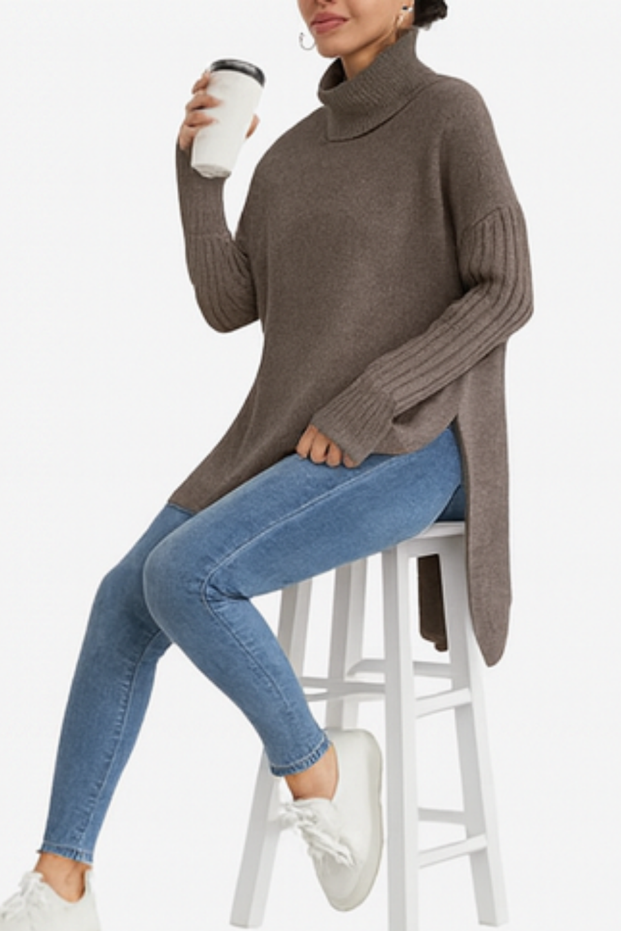 Bridgette Long Turtleneck Sweater