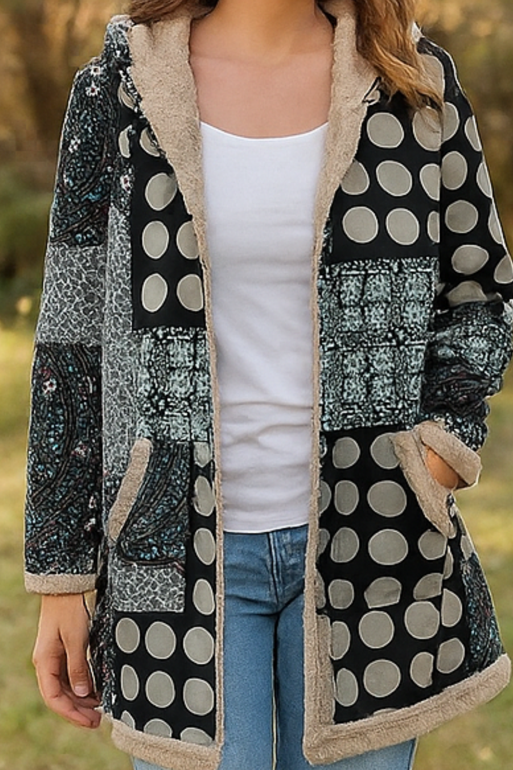 Lamelia Fleece-Lined Jacket Black