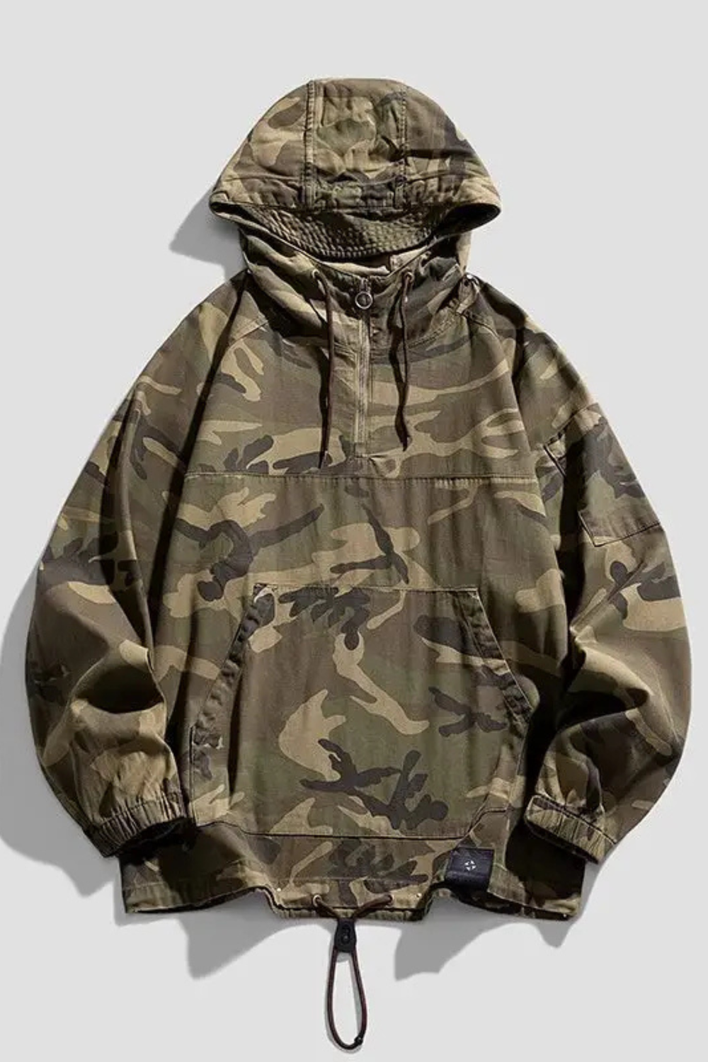 Eddie Lightweight Hooded Urban Camo Jacket for Spring to Fall