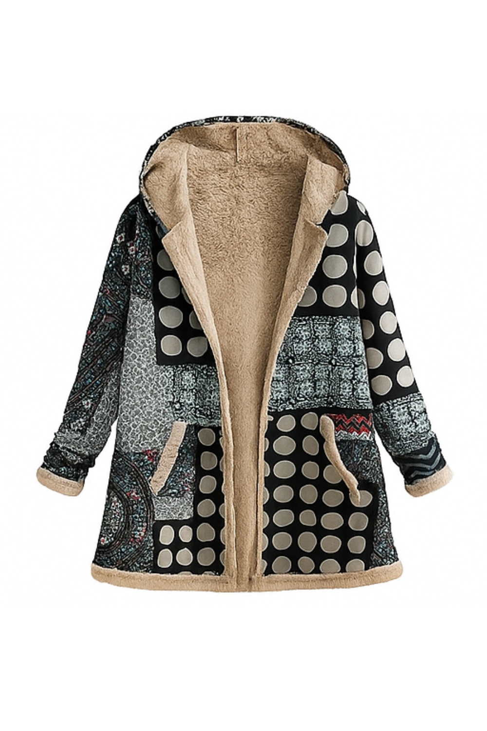 Lamelia Fleece-Lined Jacket Black