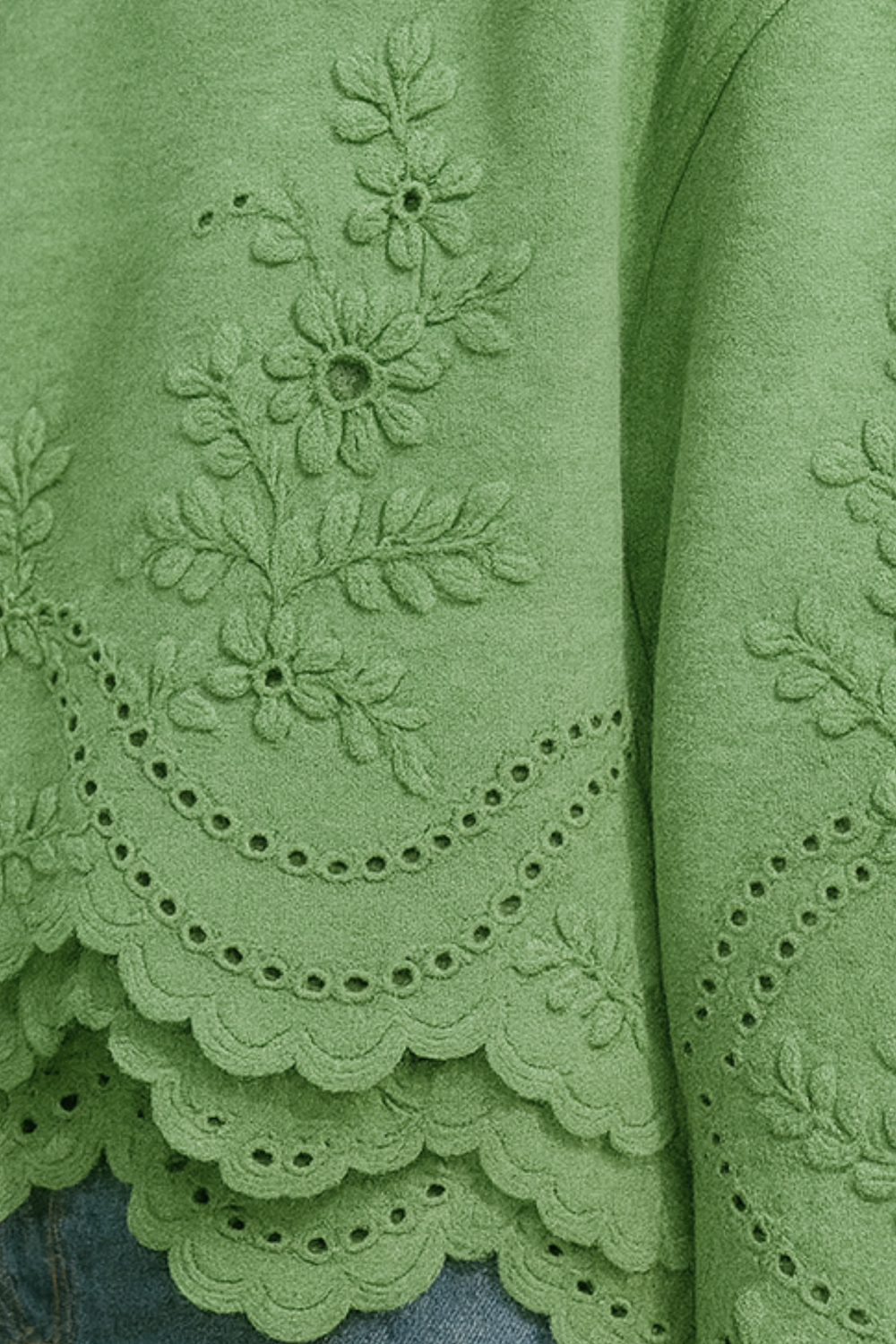 Lucia Lace-Trim Soft Knit Hoodie Jumper for Everyday