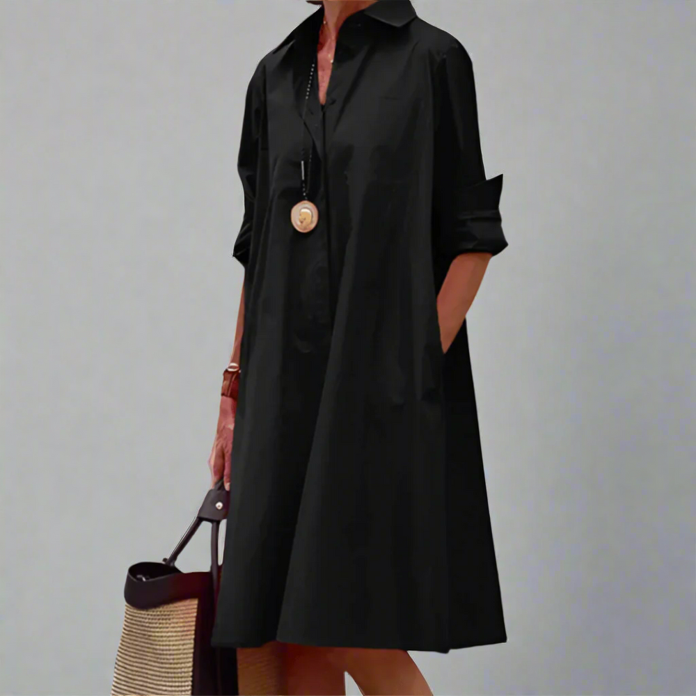 Sandrine Casual Elegant Polo Dress