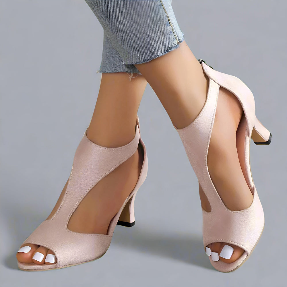 Britta Orthopedic Heeled Sandals in Premium Material
